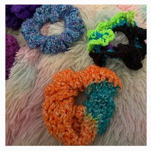 Crochet hair ties scrunchie